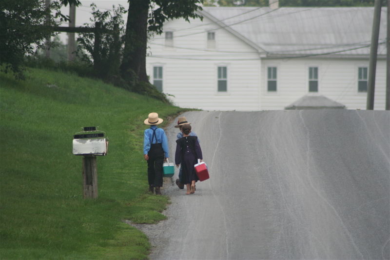 File:Amish - On the way to school by Gadjoboy.jpg